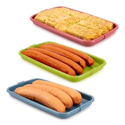 Detalle de IBILI Set de 4 Tapers para Embutidos y Fiambres | 24,8 × 14,4 × 3,3 cm, BPA-free