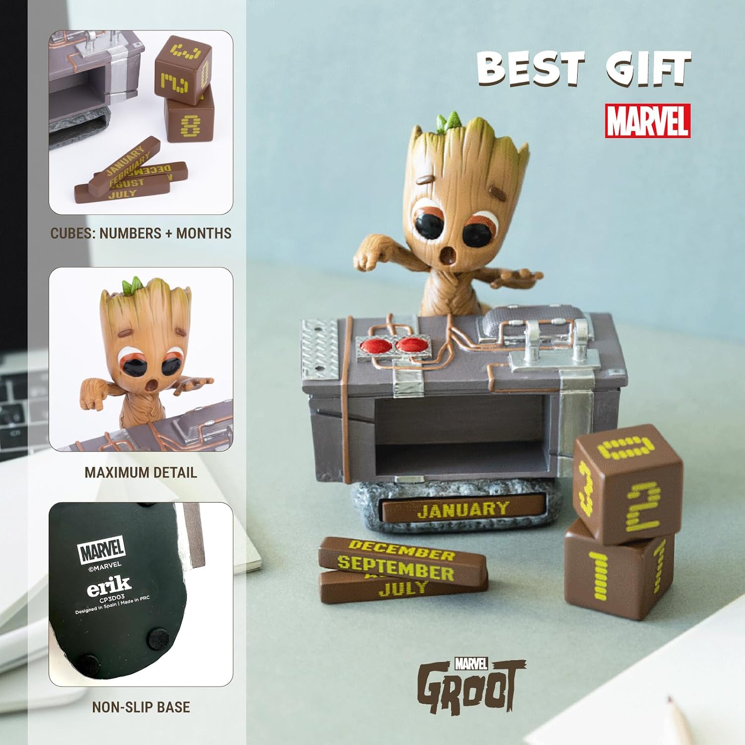 Detalle de Grupo Erik Perpetual Calendar – Marvel Groot Gifts