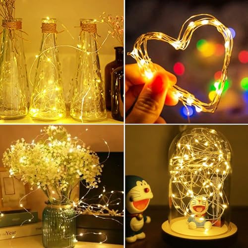 Thumbnail 6 de btfarm LED-Lichterkette 12er Set – 2 m, 20 LEDs pro Strang, batteriebetrieben, 3 Modi, IP65