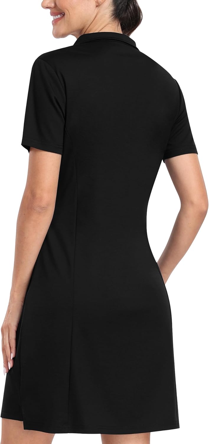 Thumbnail 2 de Robe polo tennis femme en coton respirant MoFiz, manches courtes