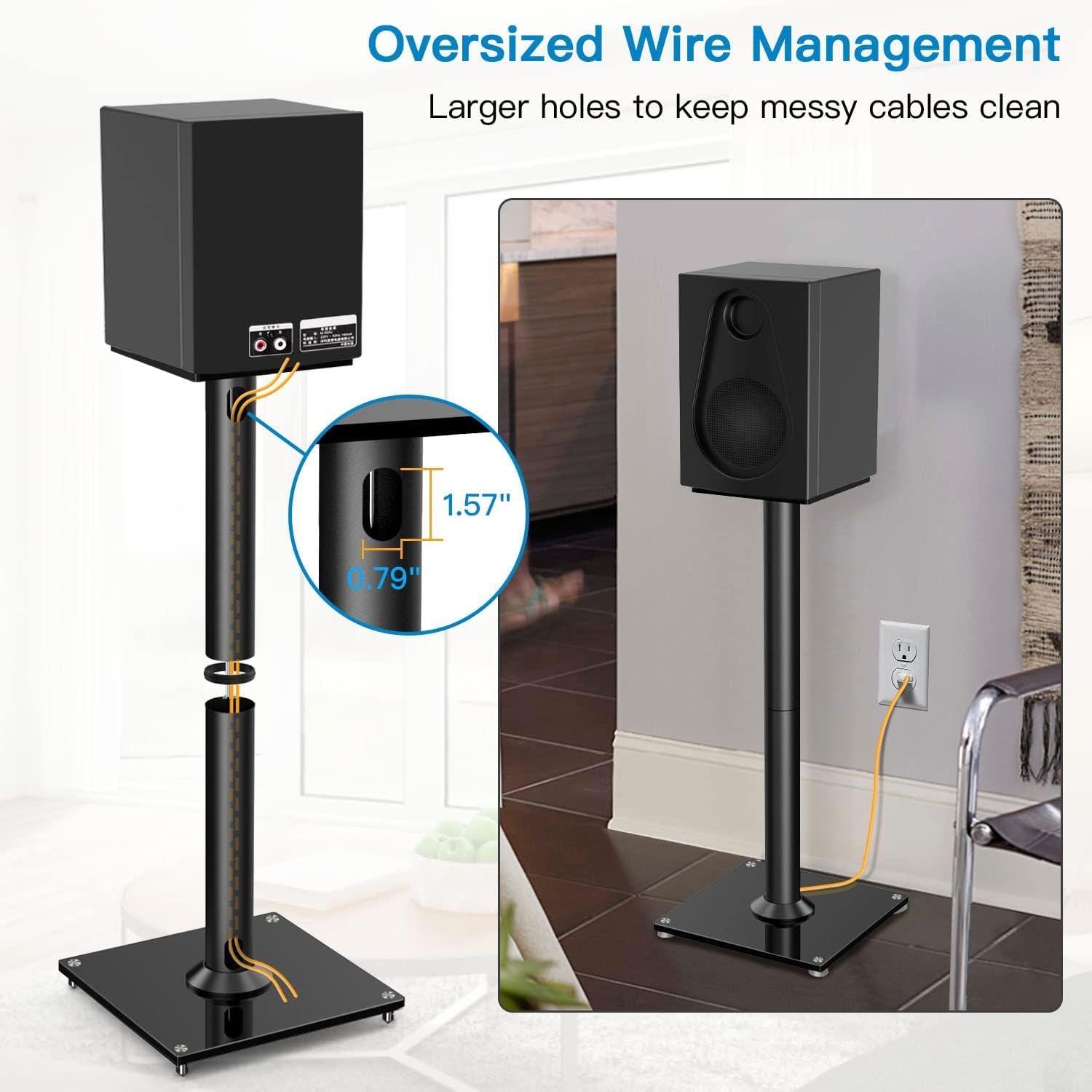 Detalle de PERLESMITH Speaker Stands 27.56-Inch