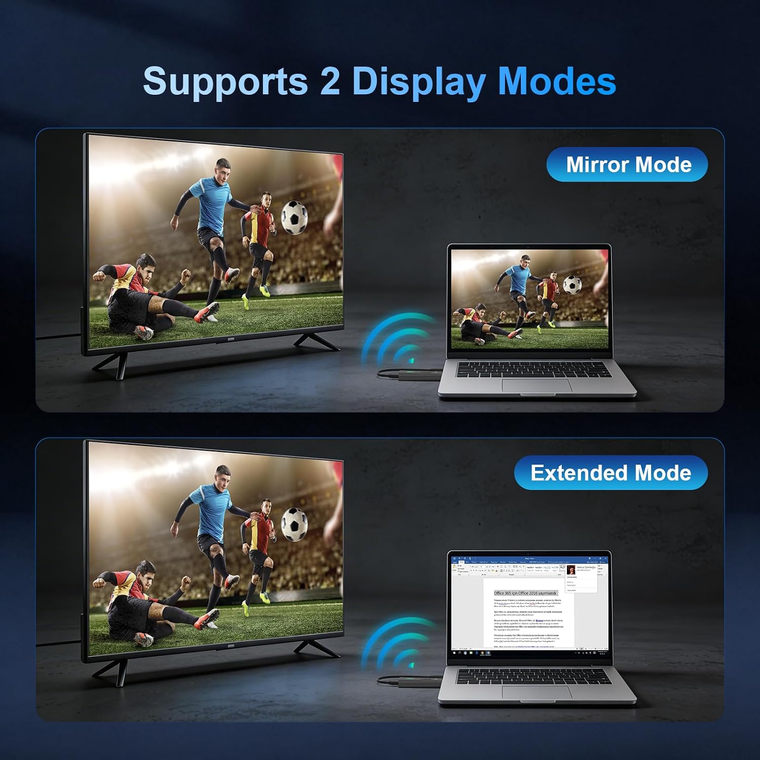Thumbnail 6 de Wireless HDMI Transmitter und Receiver 1080P – 2,4G/5G Dual-Band, Plug & Play
