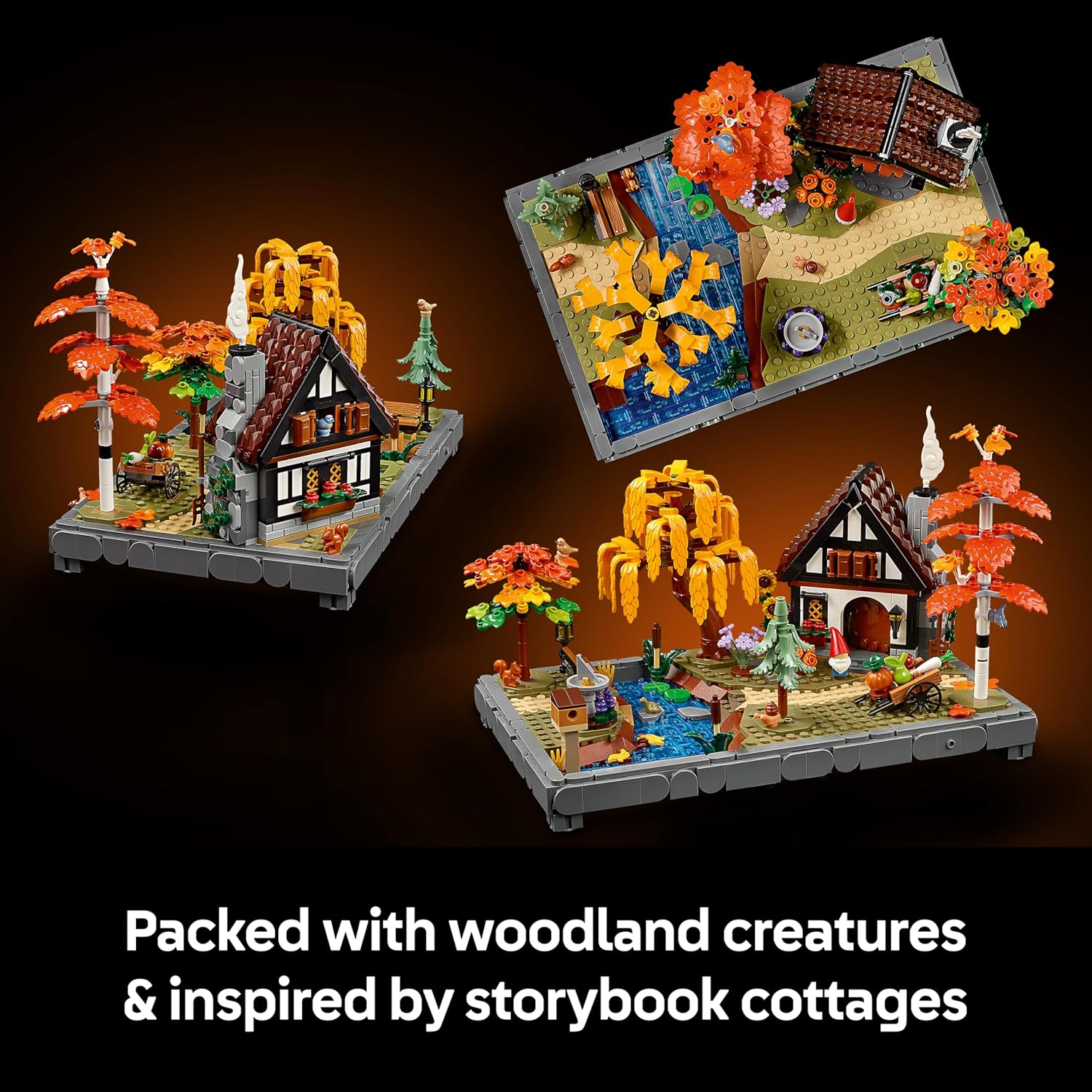 Detalle de LEGO Icons Autumn Cottage Garden 11372