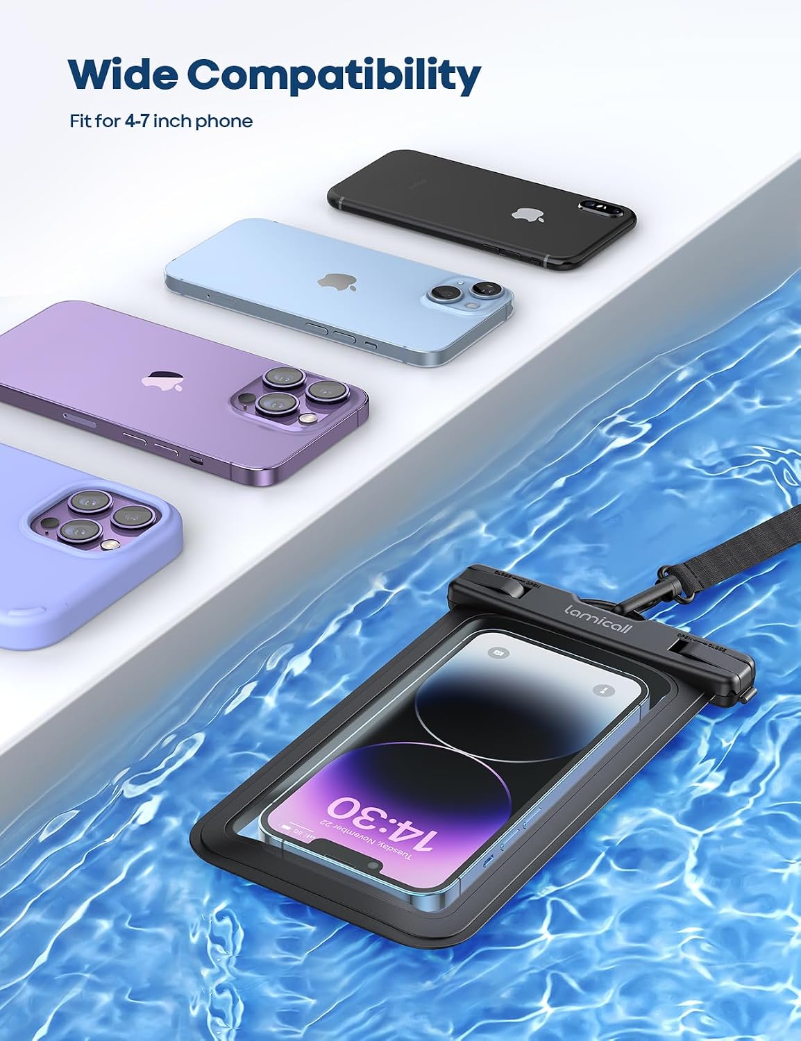Thumbnail 6 de Lamicall Waterproof Phone Pouch, 7-Inch