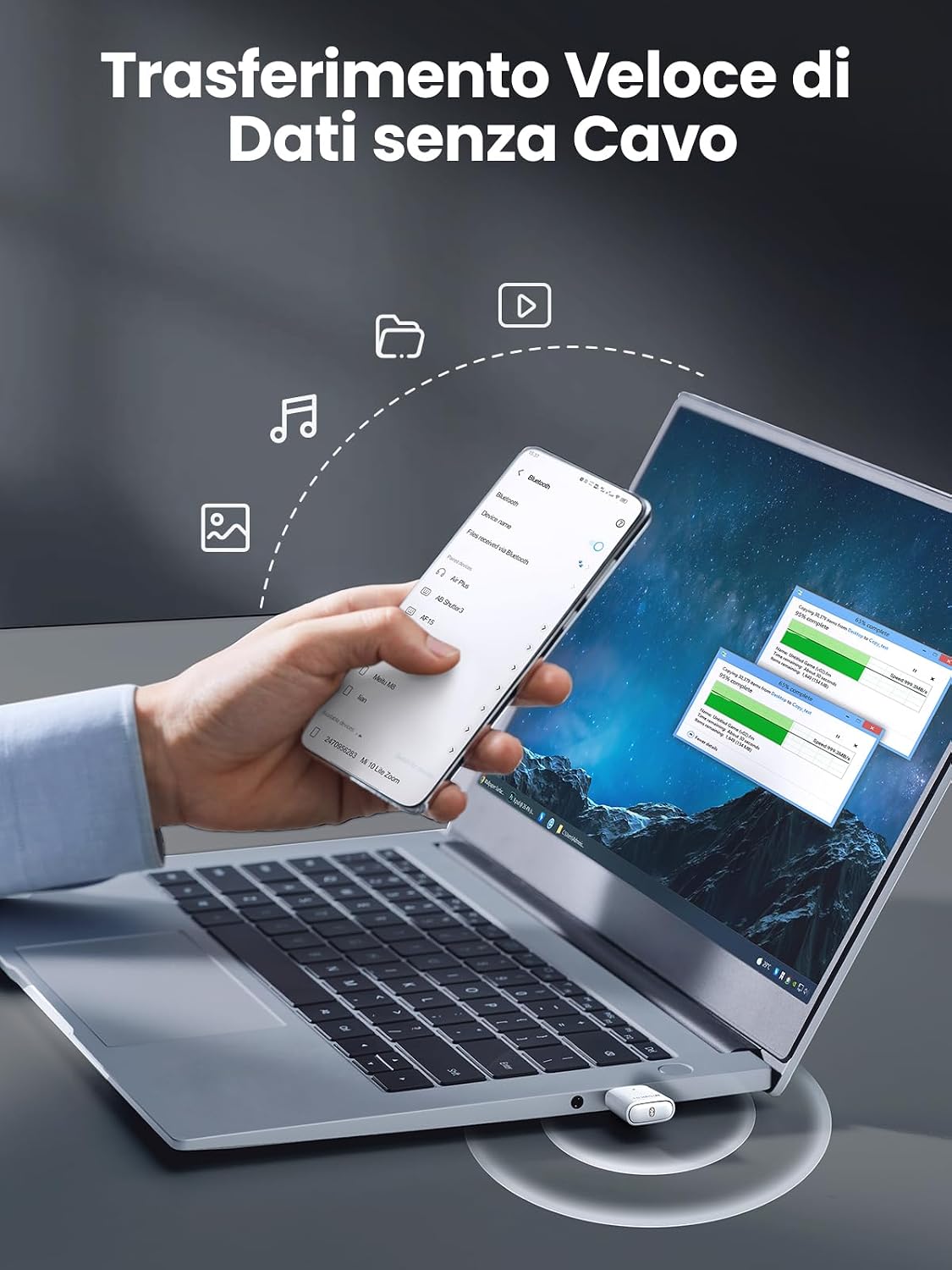 Thumbnail 6 de UGREEN Dongle Bluetooth 5.0 USB 27 mm