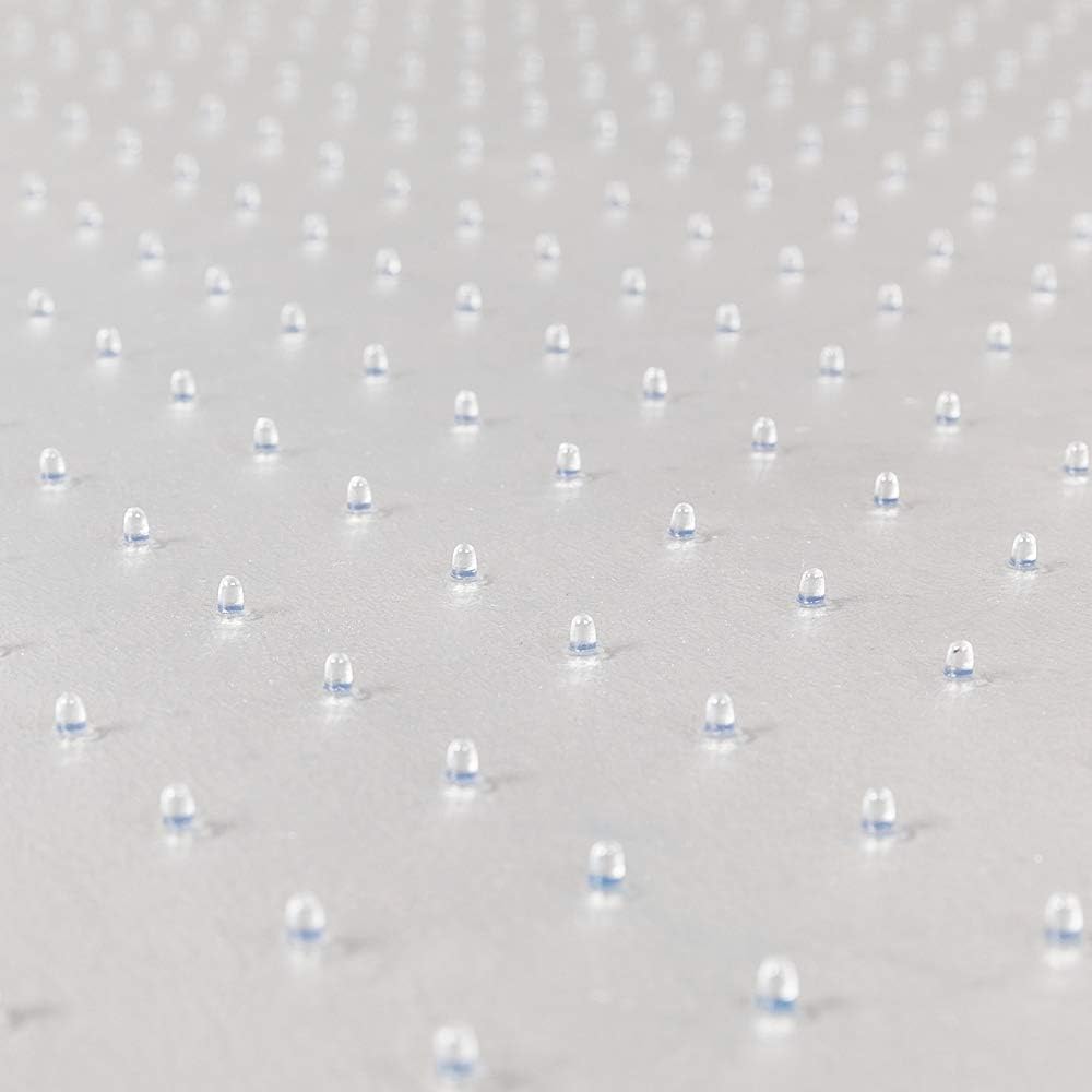 Detalle de Kuyal Clear PVC Carpet Chair Mat 48" x 36" (BPA-free) for Home Office Floors