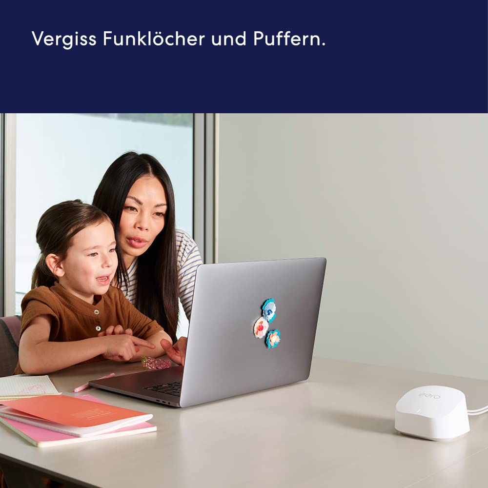 Detalle 2 de Amazon eero 6+ Mesh-WLAN-Router (Doppelpack, 1-Gbit/s Ethernet) für bis zu 280 m²