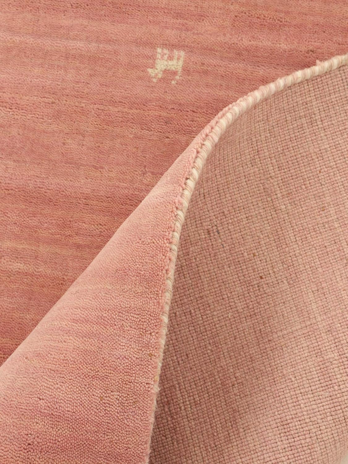 Thumbnail 6 de CarpetFine Alfombra Redonda Gabbeh Uni Rosa Ø 300 cm 🛋