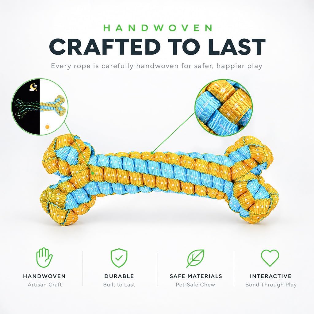 Detalle de Dog Rope Toy for Small and Medium Dogs