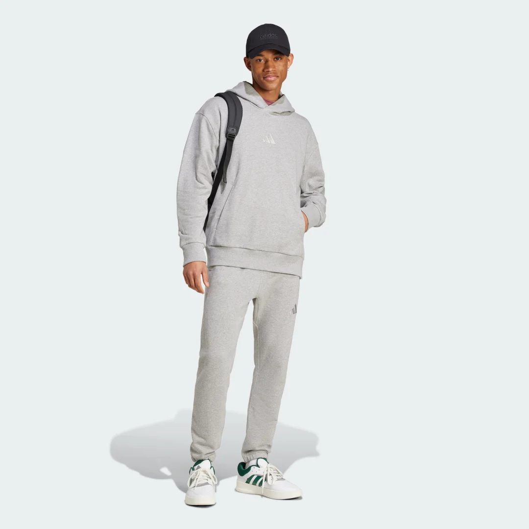 Detalle de Pantalón ALL SZN French Terry Regular Tapered de Adidas – Gris