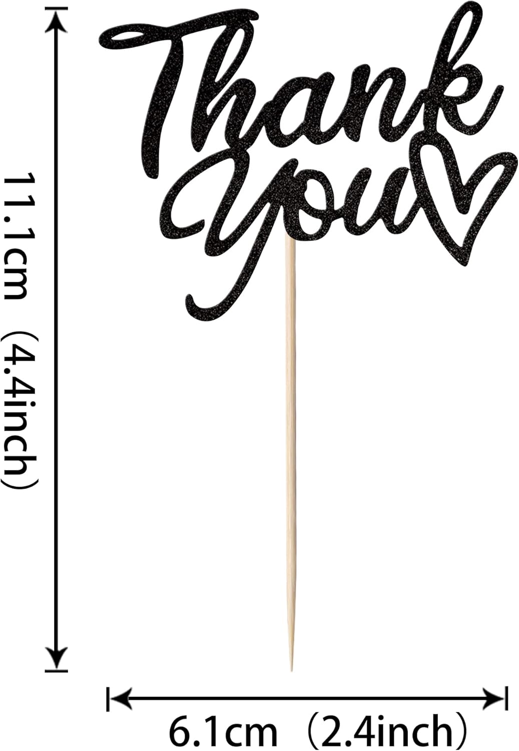 Thumbnail 1 de SYKYCTCY Thank You Cupcake Toppers 24 🎂