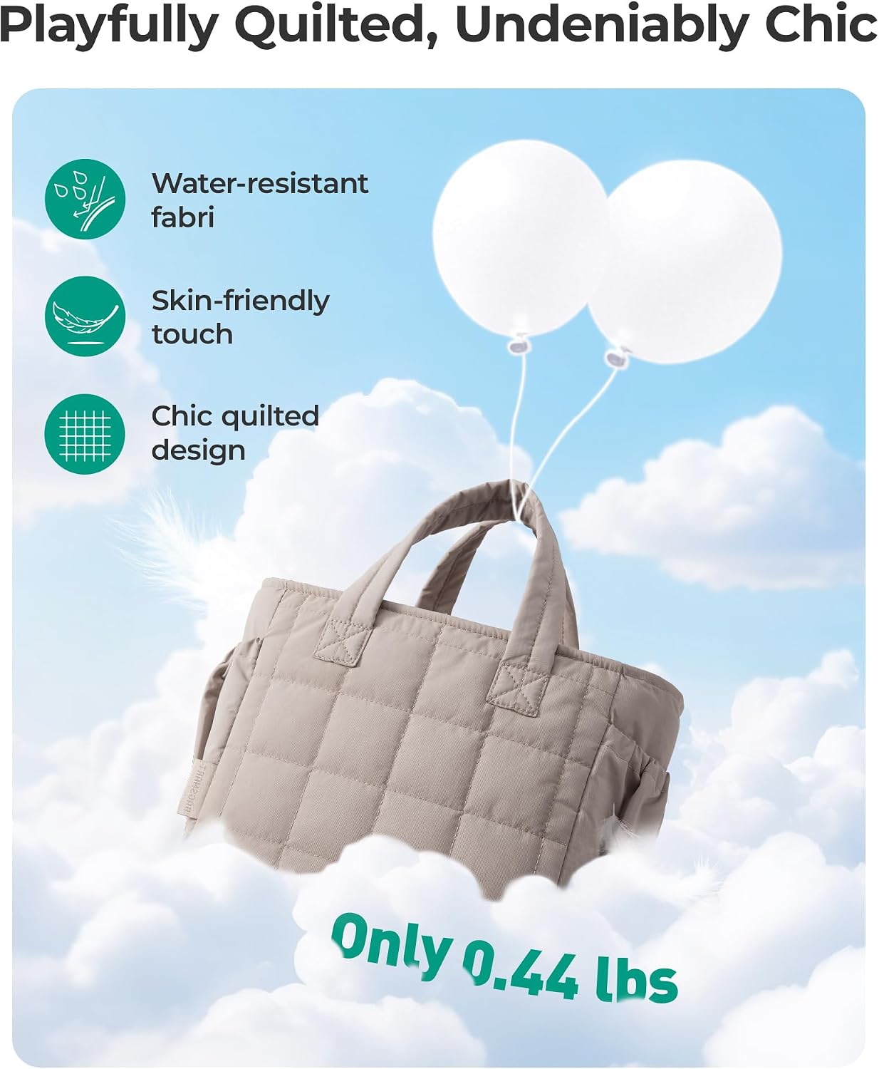 Thumbnail 4 de BAGSMART Lunch Bag for Women: Small Quilted Puffer Insulated Lunch Box (Forest Green)