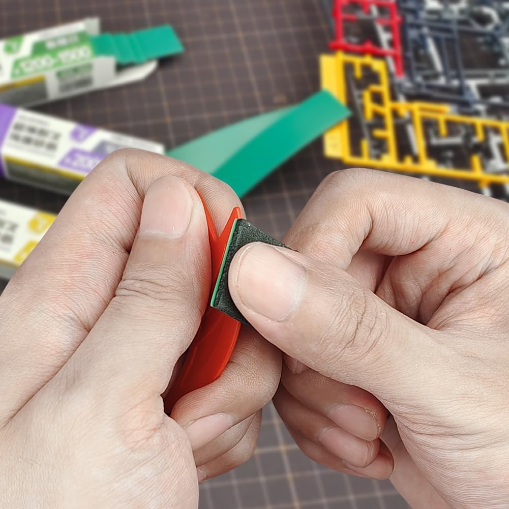 Thumbnail 1 de stedi Schleifschwamm für Modellbau (Gundam): wasserdicht, nass & trocken, Körnung 1000–2500 – 30 Blatt