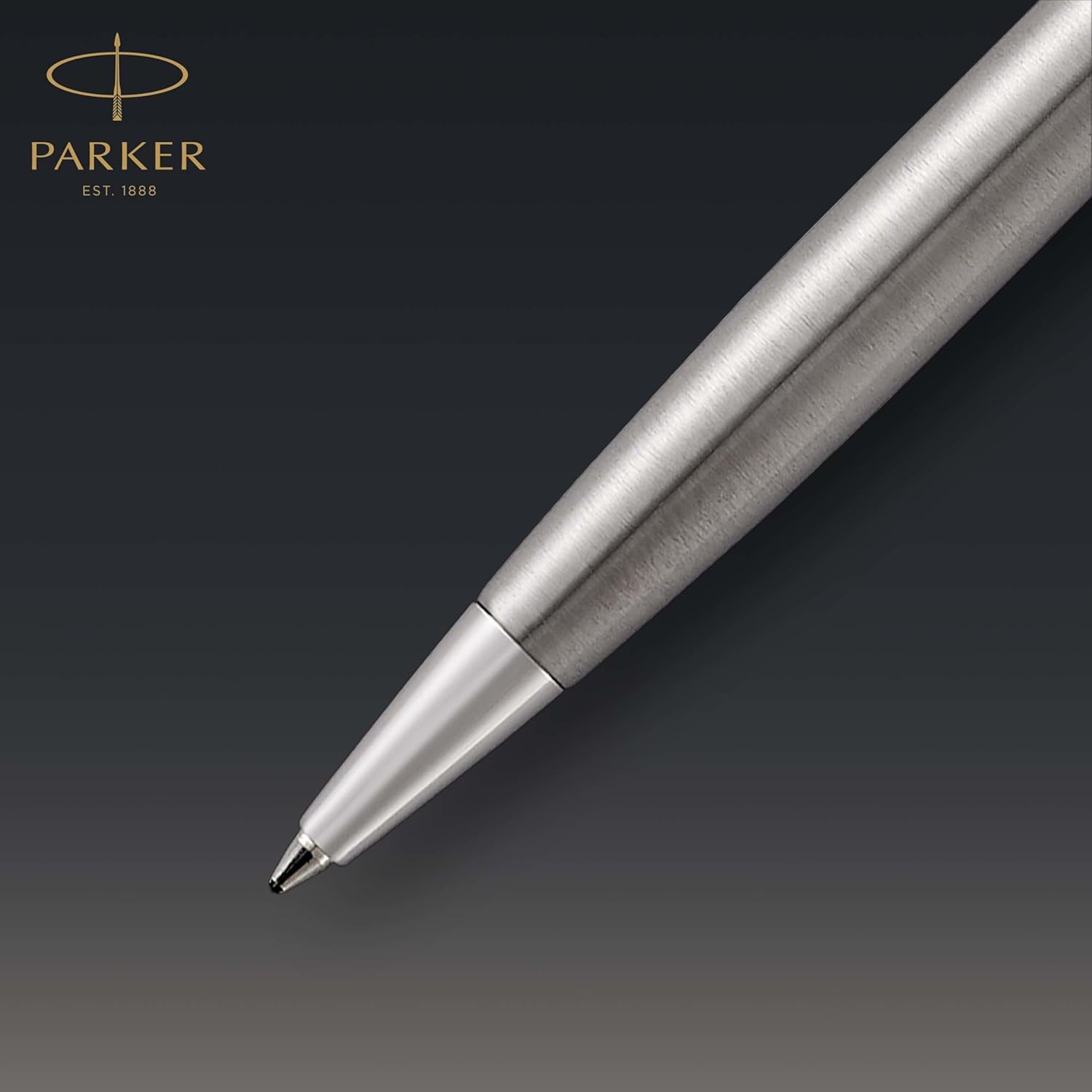 Thumbnail 2 de Parker Sonnet stylo bille luxe en acier inoxydable, finition palladium, pointe moyenne, encre noire