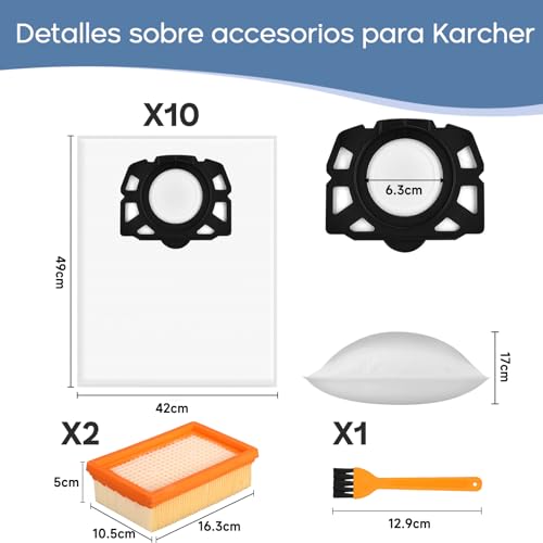 Thumbnail 6 de Kaiyaner 10 KFI 487 sac aspirateur avec filtre HEPA
