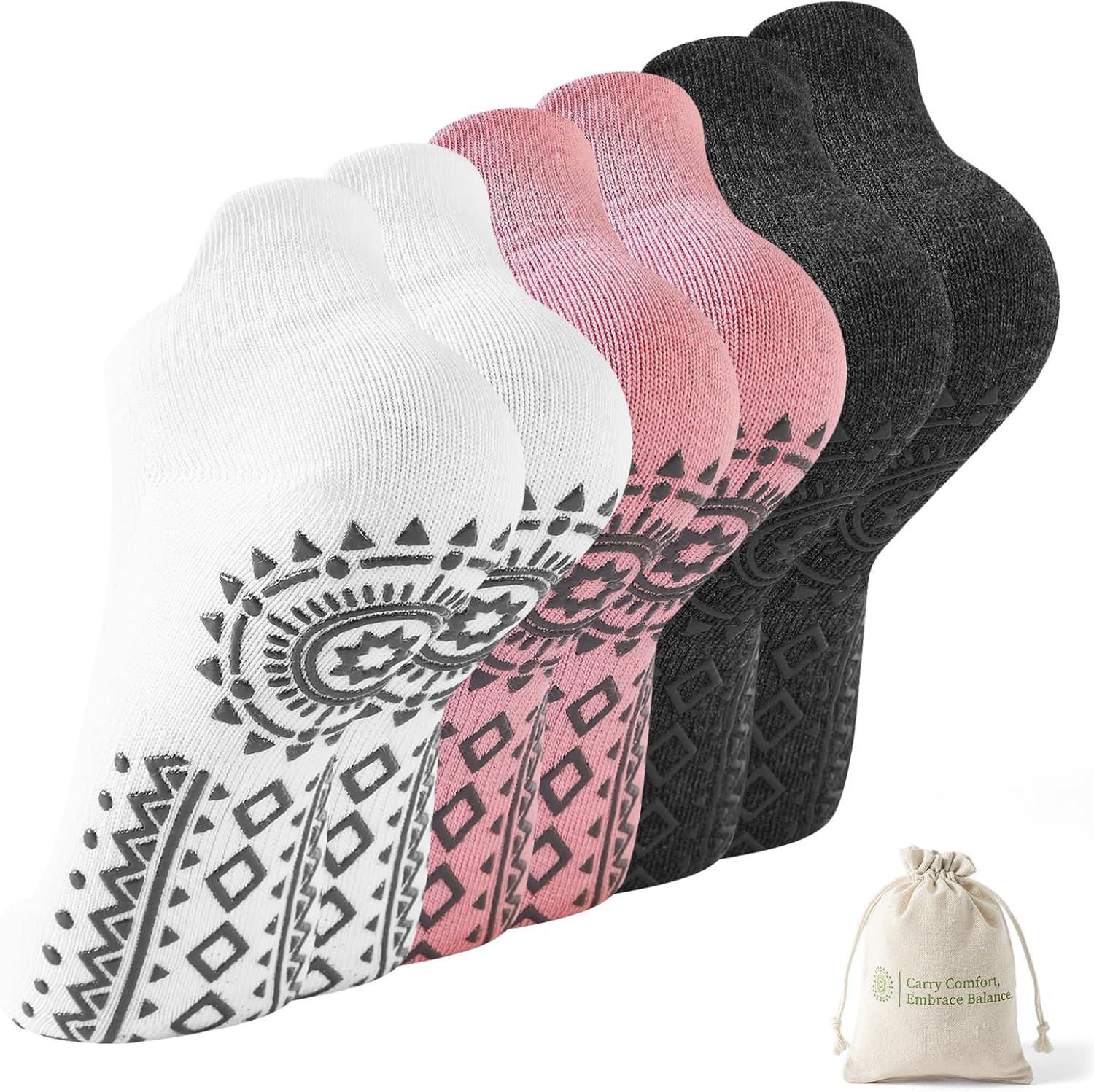 Thumbnail 6 de BISOUSOX Calcetines Yoga con Bolsa 3 Pares