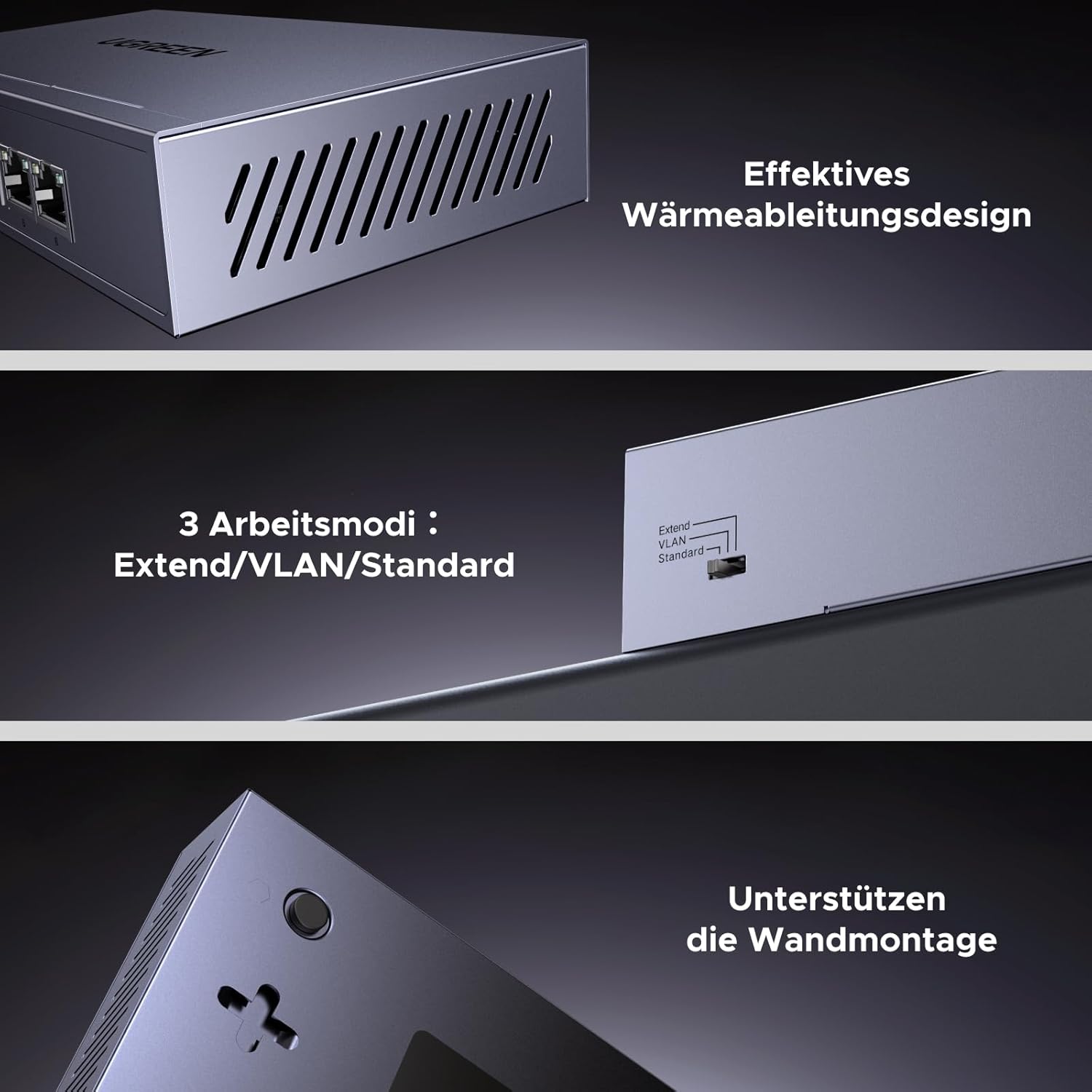 Thumbnail 4 de UGREEN PoE Switch 6‑Port 🖧