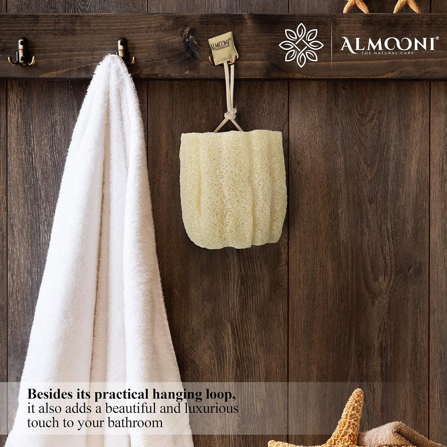 Thumbnail 4 de Almooni Egyptian Loofah Exfoliating Sponge 3-pack