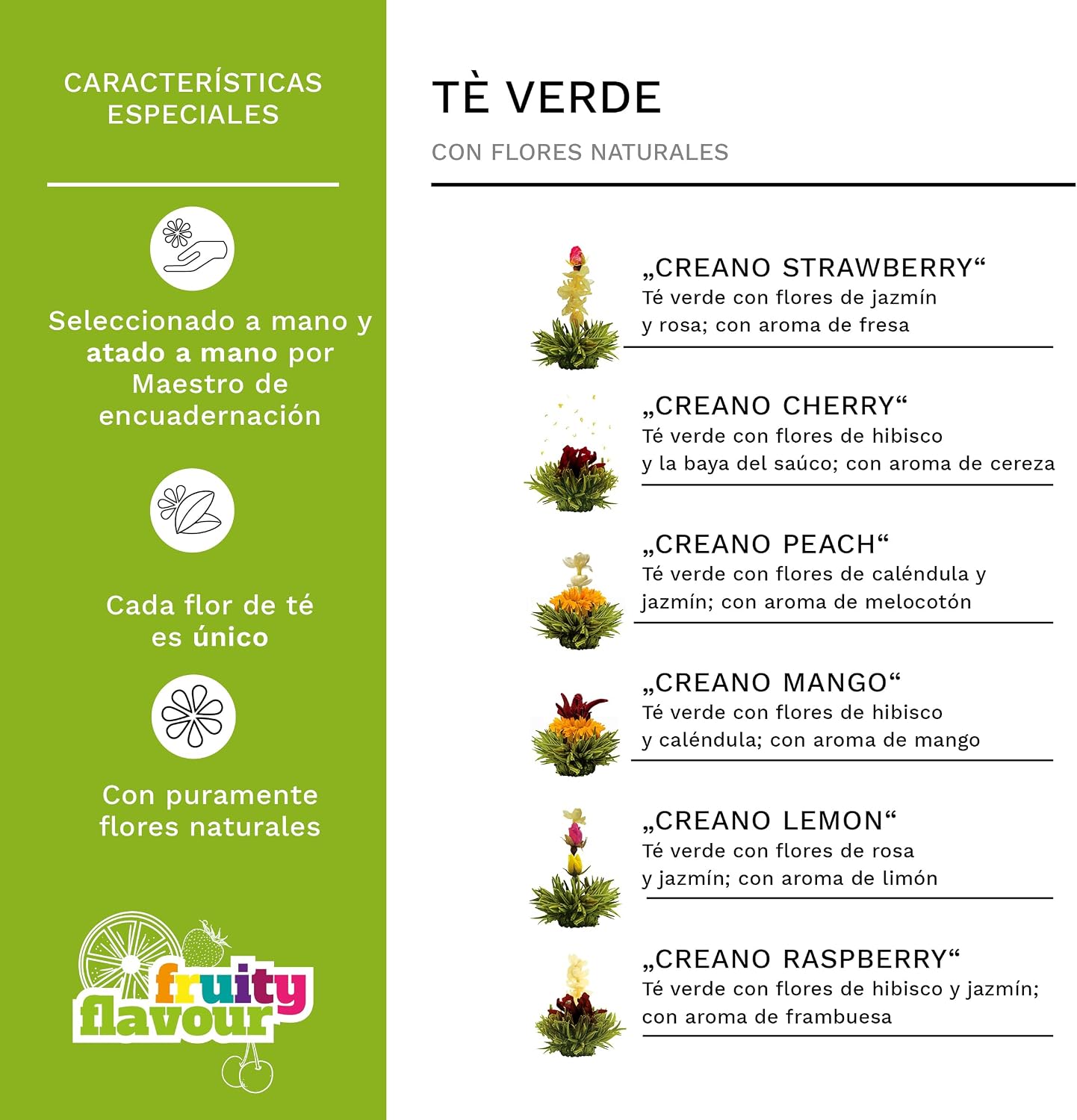 Detalle 2 de Creano ErblühTee tetera 0,5 l juego de regalo
