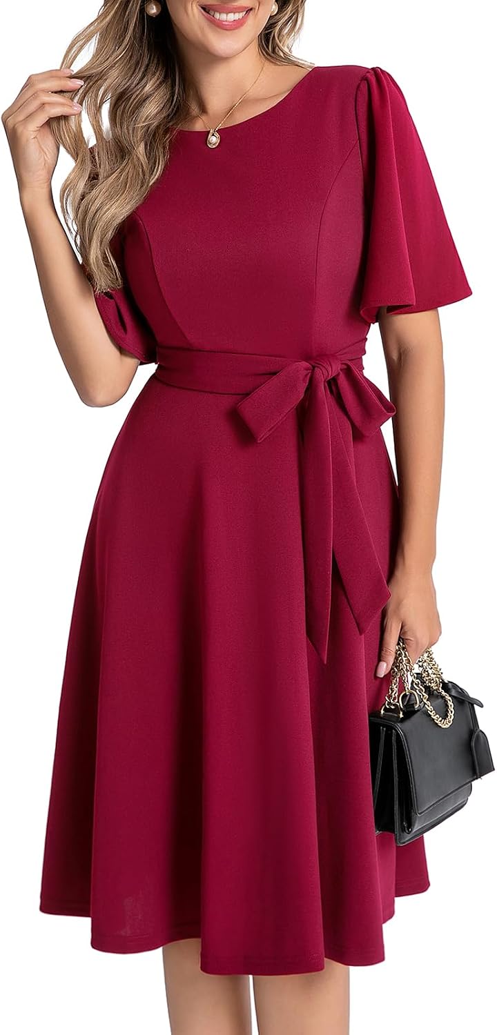 Detalle de Bbonlinedress Cocktailkleid Damen Midilang