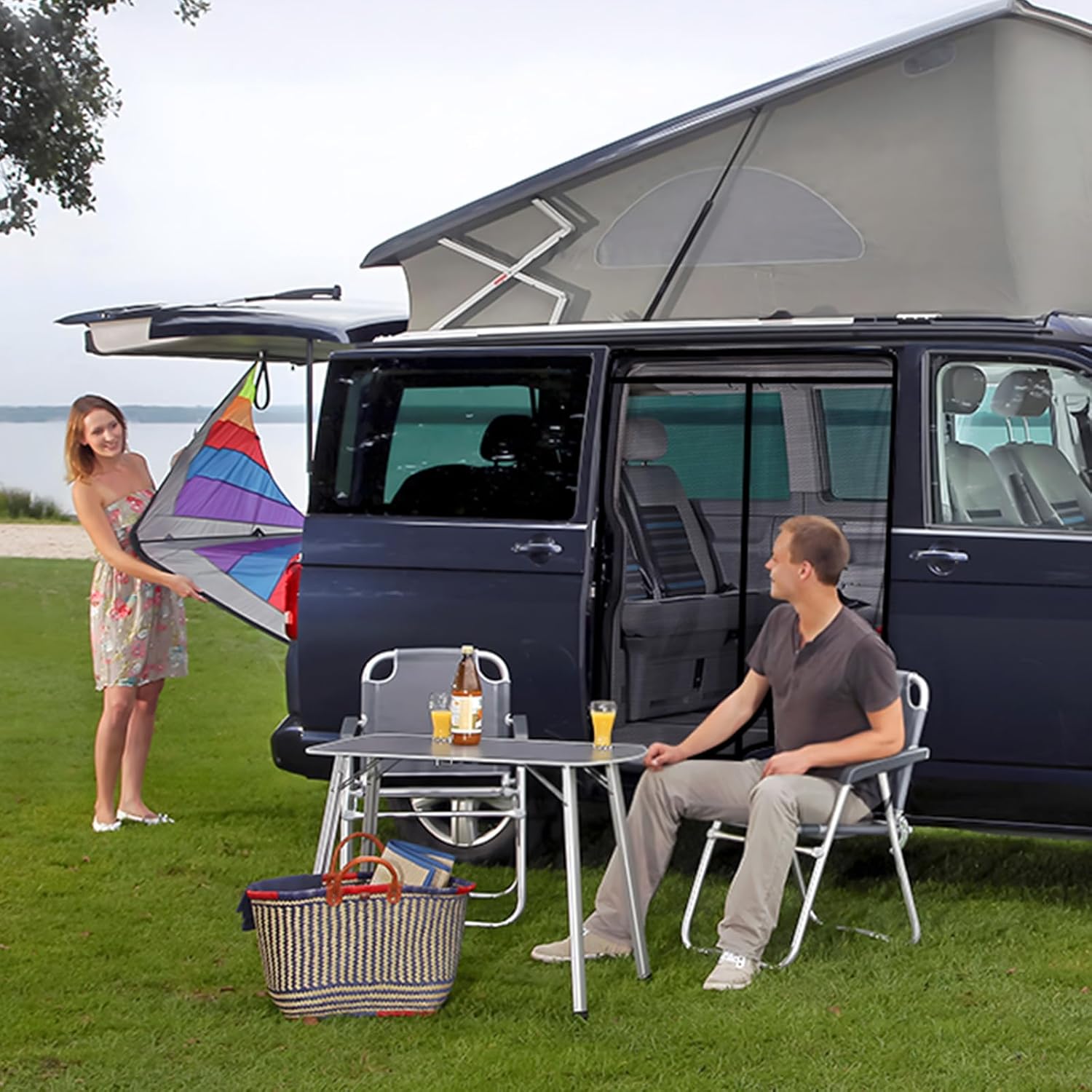 Detalle 2 de ZATOOTO Magnetic Mosquito Net for VW T5/T6 Side Sliding Door (T5 T6)