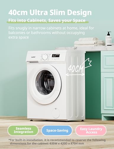 Detalle de COMFEE' 6kg Washing Machine Ultra Slim Energy Class D White