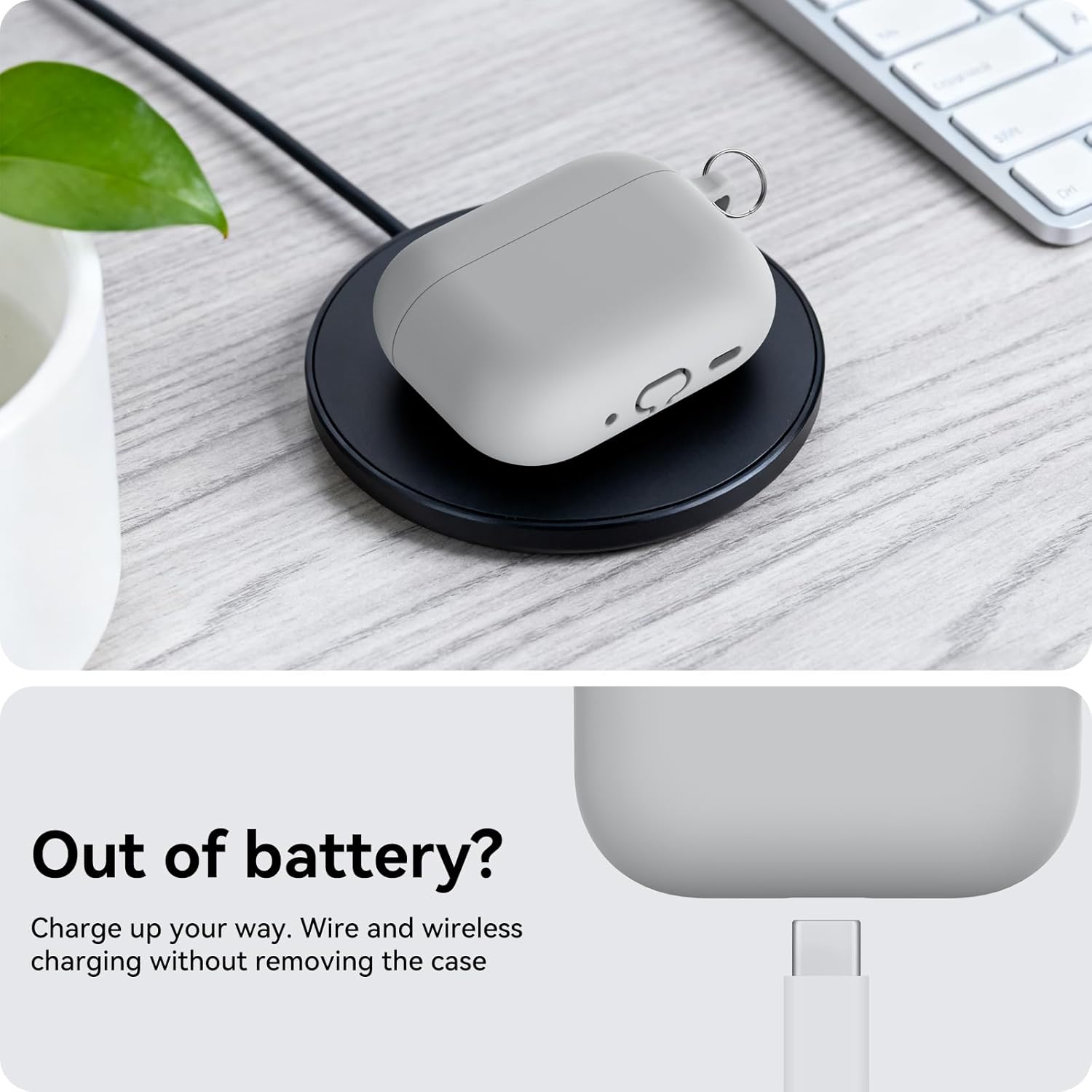 Thumbnail 4 de AhaStyle AirPods Pro 3 Case Cover (2025) with Cleaning Kit – Full Body Shockproof Silicone Case with Carabiner and Strap
