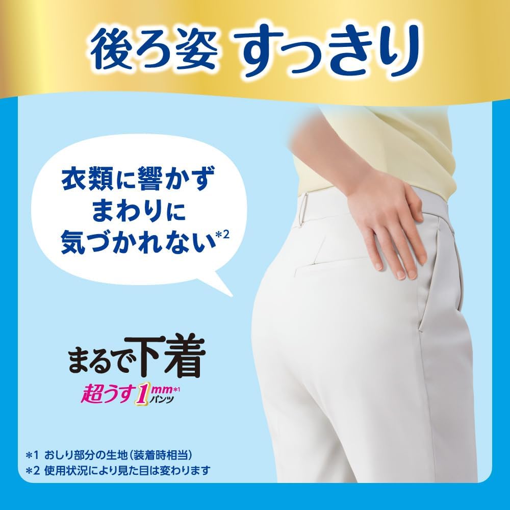 Detalle de リリーフ まるで下着 パンツタイプ大人用おむつ 2回分吸収・ピンク・M~L 28枚