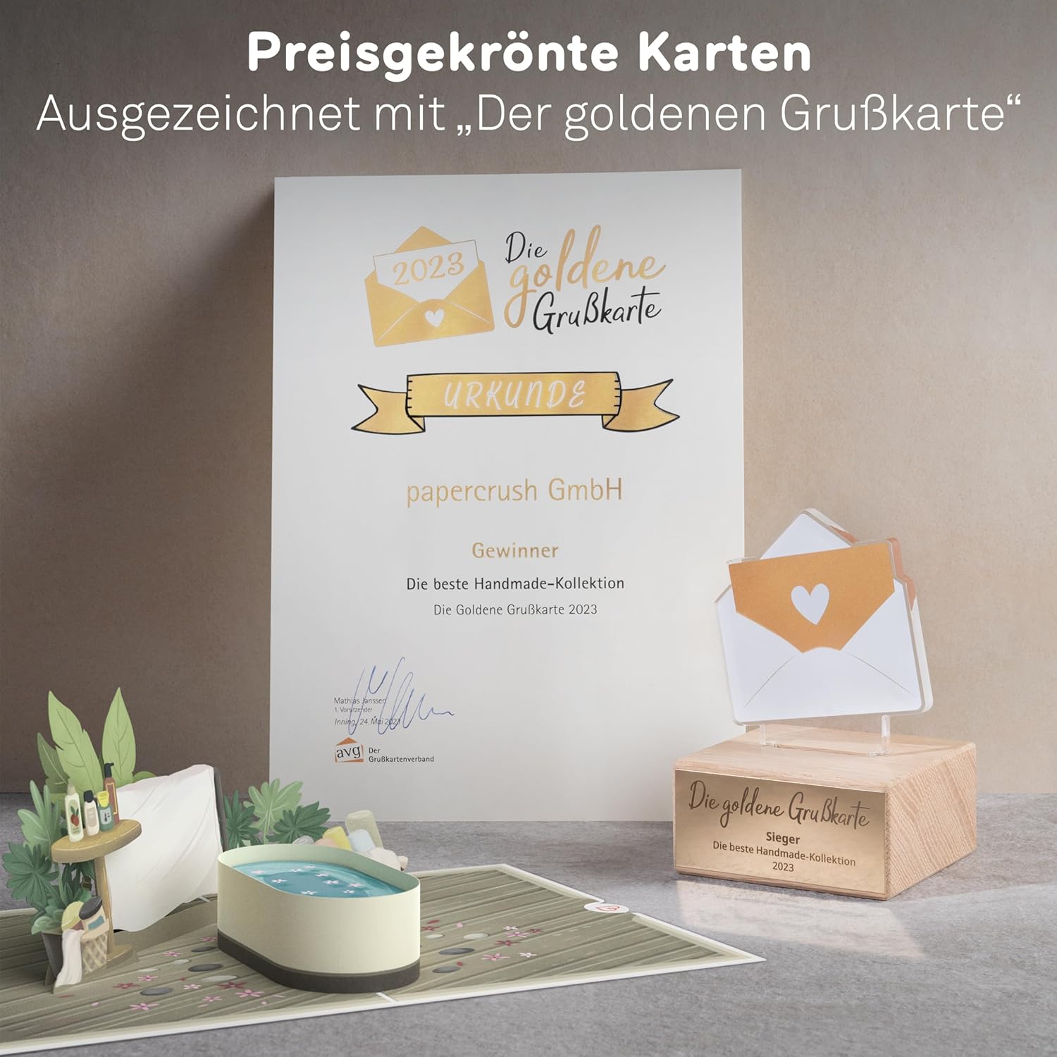 Thumbnail 5 de papercrush® Biglietto pop-up Happy Beerthday con birra e candela, divertente biglietto 3D per compleanno