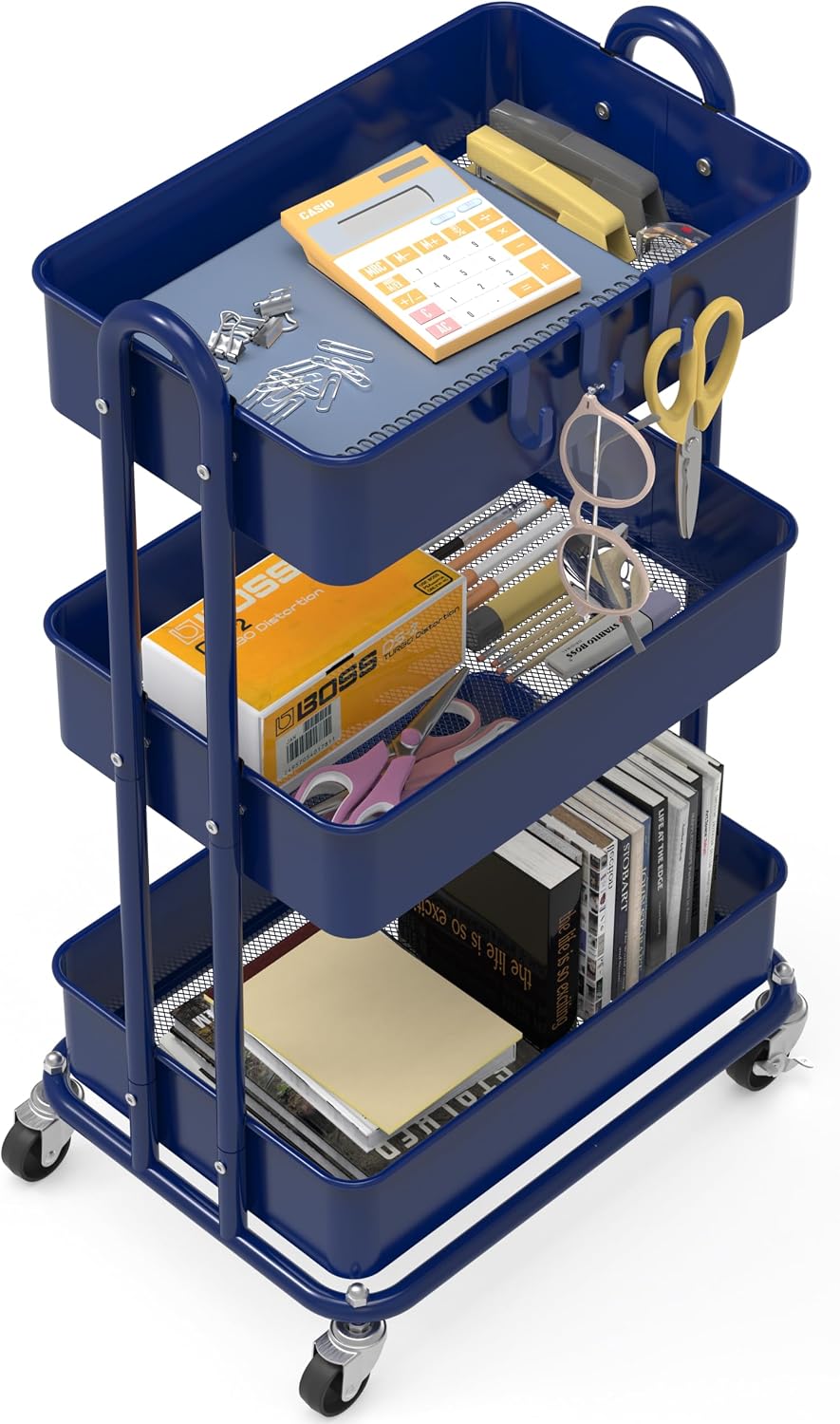 Detalle 1 de Simple Houseware Utility Cart, 3-Tier