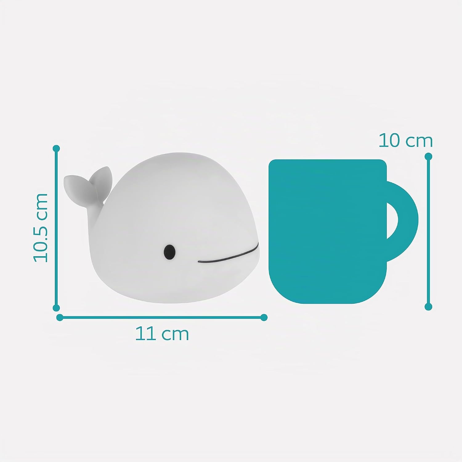 Thumbnail 6 de Eglo Veilleuse tactile LED baleine Castellino — lampe de chevet sans fil pour chambre enfant