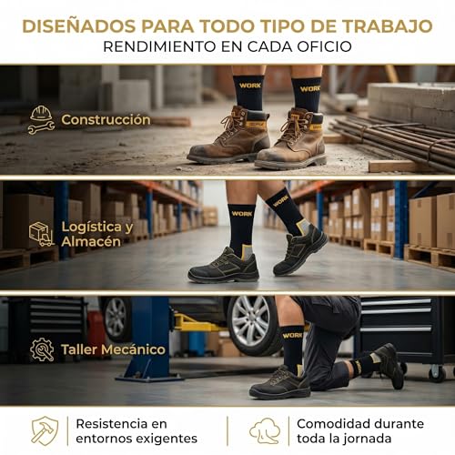 Thumbnail 6 de Calcetines de Trabajo Hombre Reforzados PS PROUTHS | Acolchados, Algodón y Refuerzos en Talón y Punta