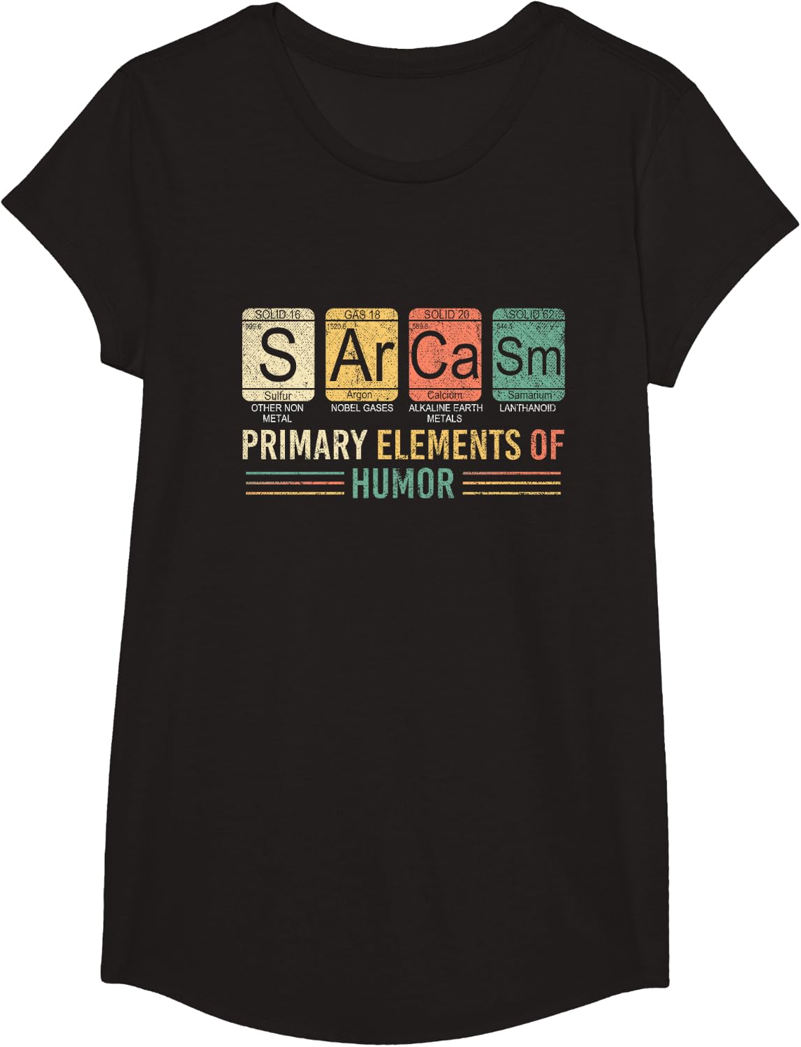 Detalle 2 de Humour Noir Scientifique – T-shirt Chemistre Sarcasme, manche mi-longue