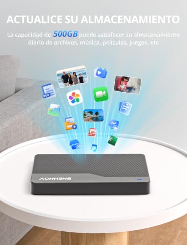 Detalle de Disco Duro Externo Portátil Ultra Delgado 500GB USB 3.0 HDD de BNEHHOV