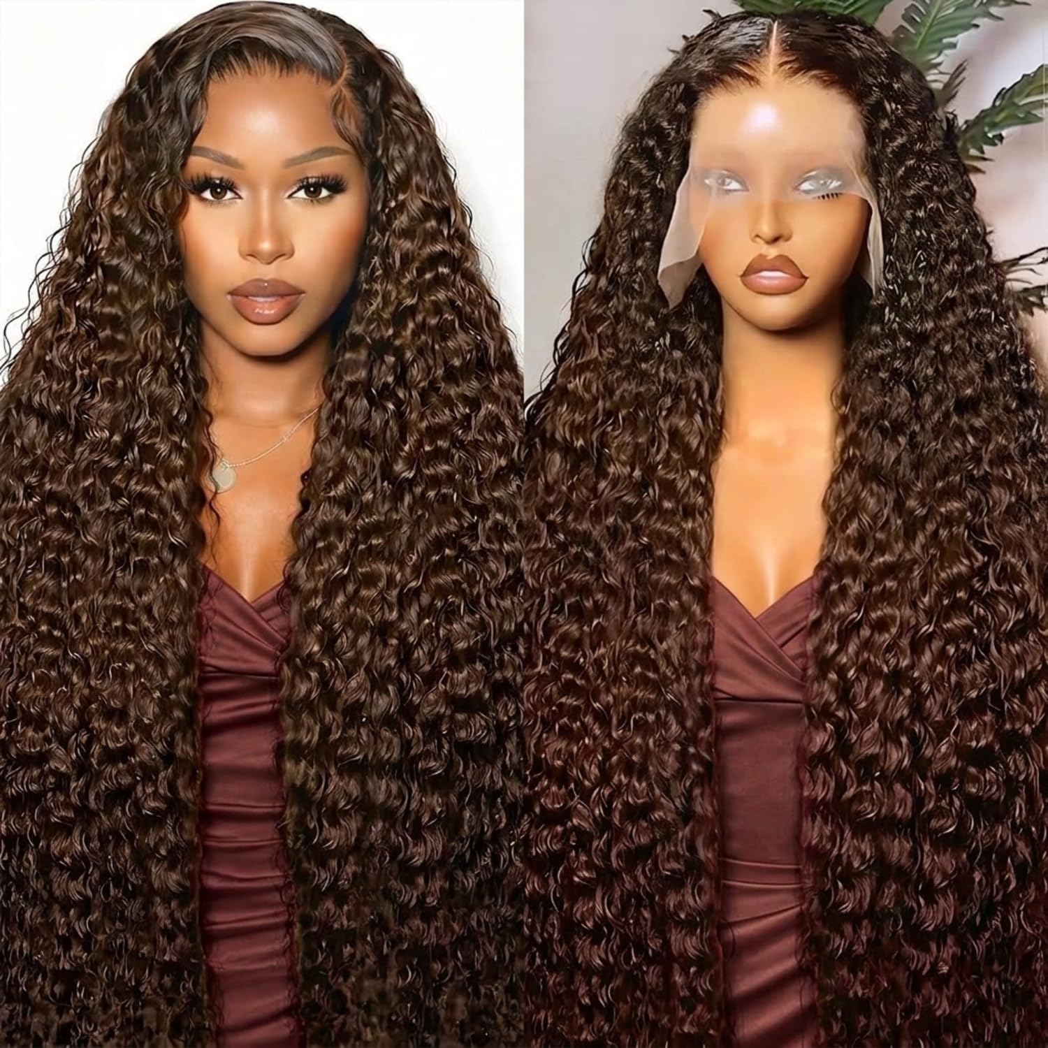 Detalle de Amyes Human Hair Wig 30-Inch