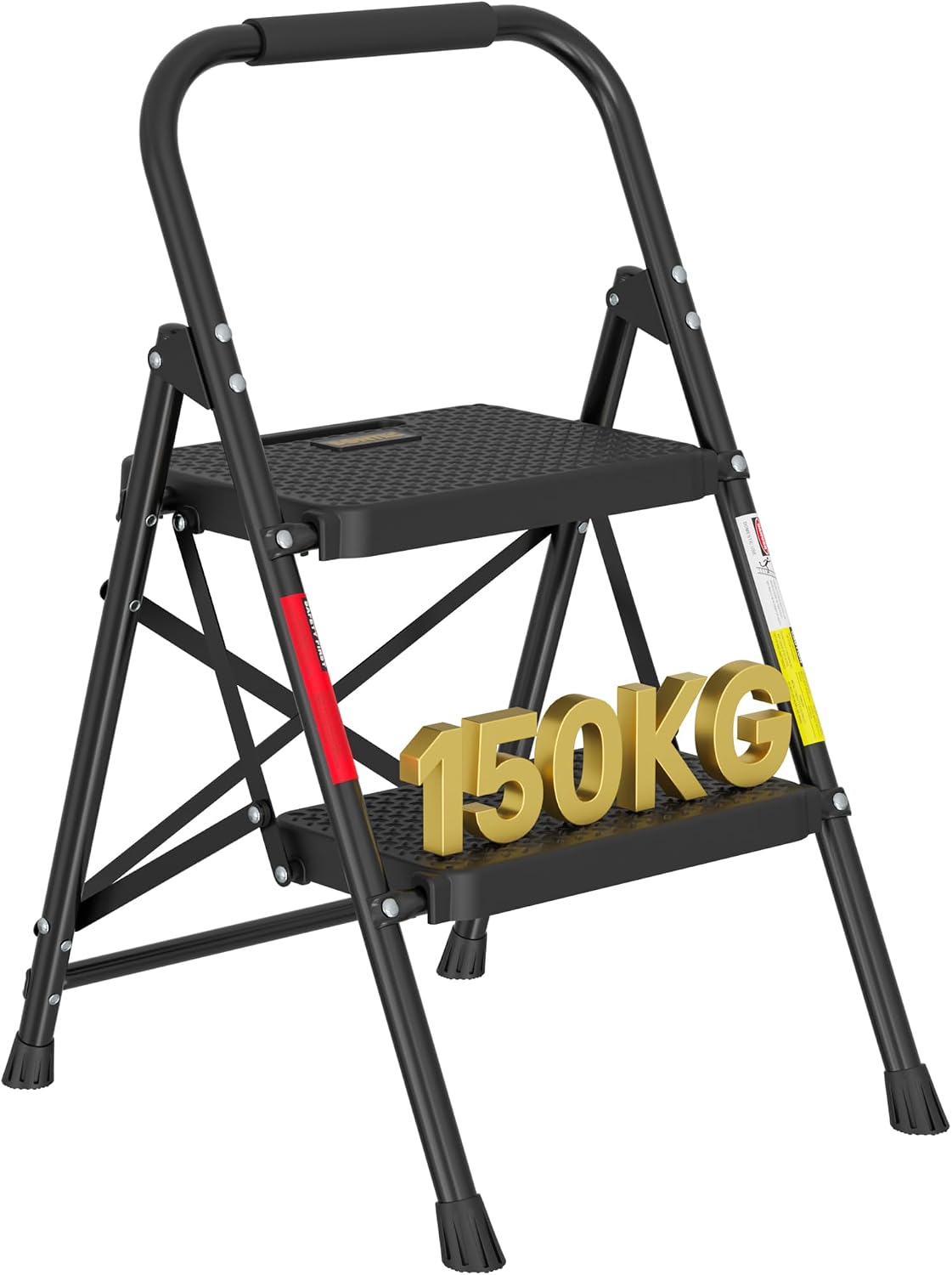 Detalle de BONTEC Trittleiter 150 kg klappbar 🪜