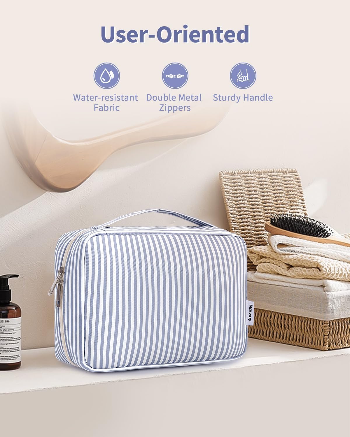 Thumbnail 6 de Narwey Travel Hanging Toiletry Wash Bag: Compact, Waterproof organiser for travel
