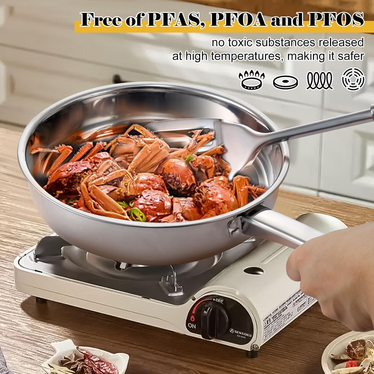 Thumbnail 4 de Colourcoco Stainless Steel Cookware Set 12-Piece