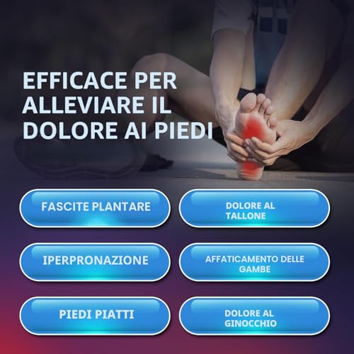 Detalle de PCSsole Ortopediche Solette: plantari ORTOPEDICI con supporto arco, per uomo e donna (3,5 cm di sostegno).