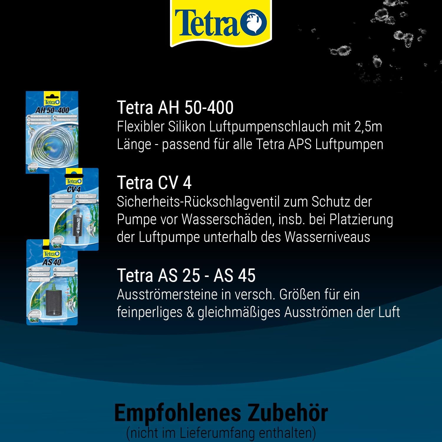 Thumbnail 6 de TETRA APS 150 – Pompe à air pour aquarium de 80 à 150 L, silencieuse et réglable (jusqu’à 150 l/h)