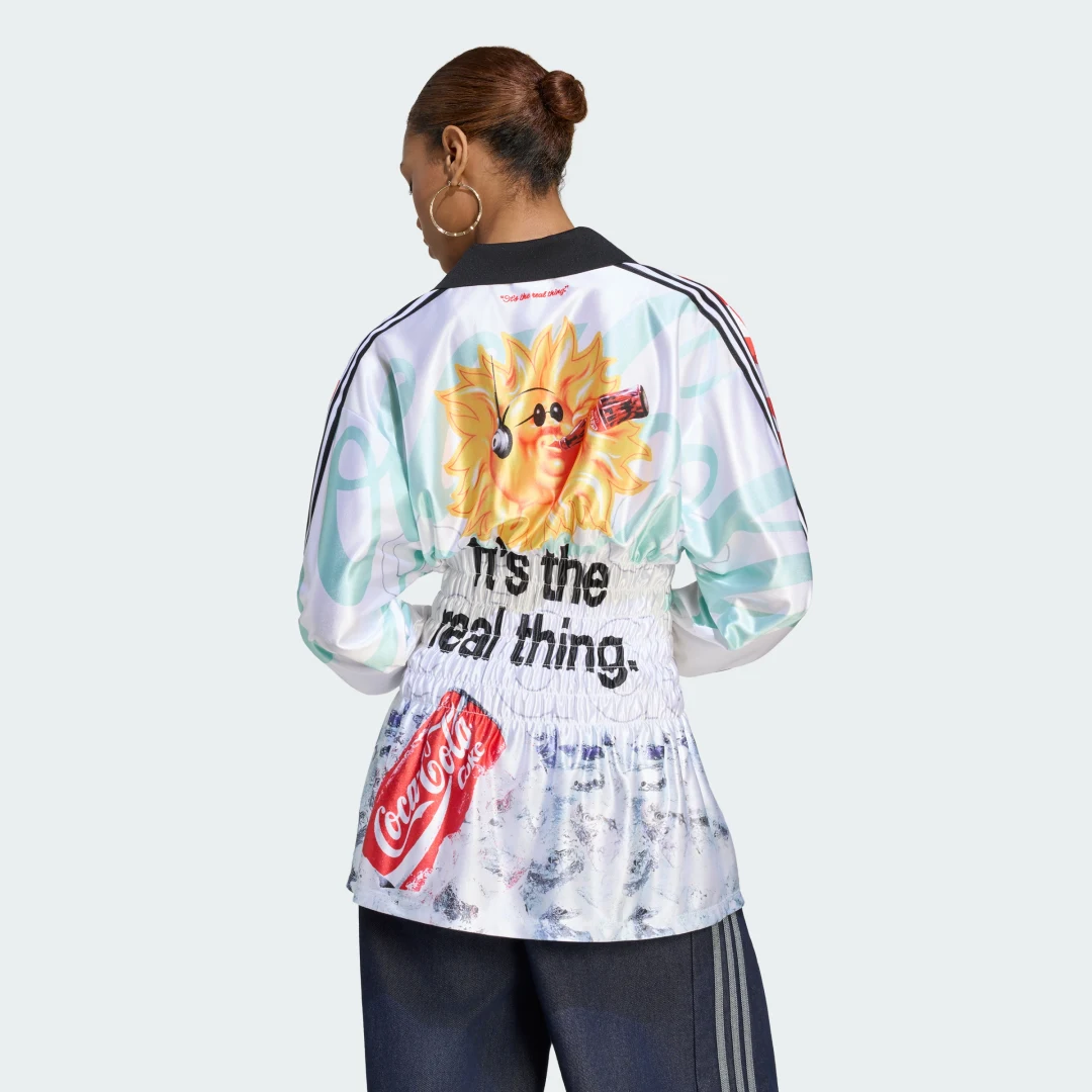 Thumbnail 1 de Camiseta Mash Up Smocked de Adidas — estilo blanco para diario