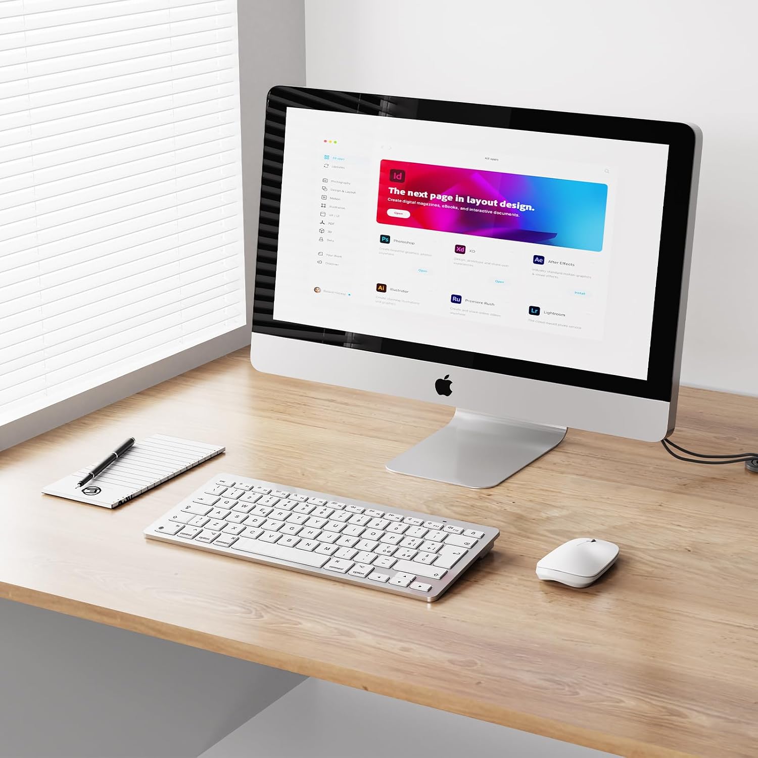 Thumbnail 6 de OMOTON Mouse Bluetooth per Mac OS Bianco