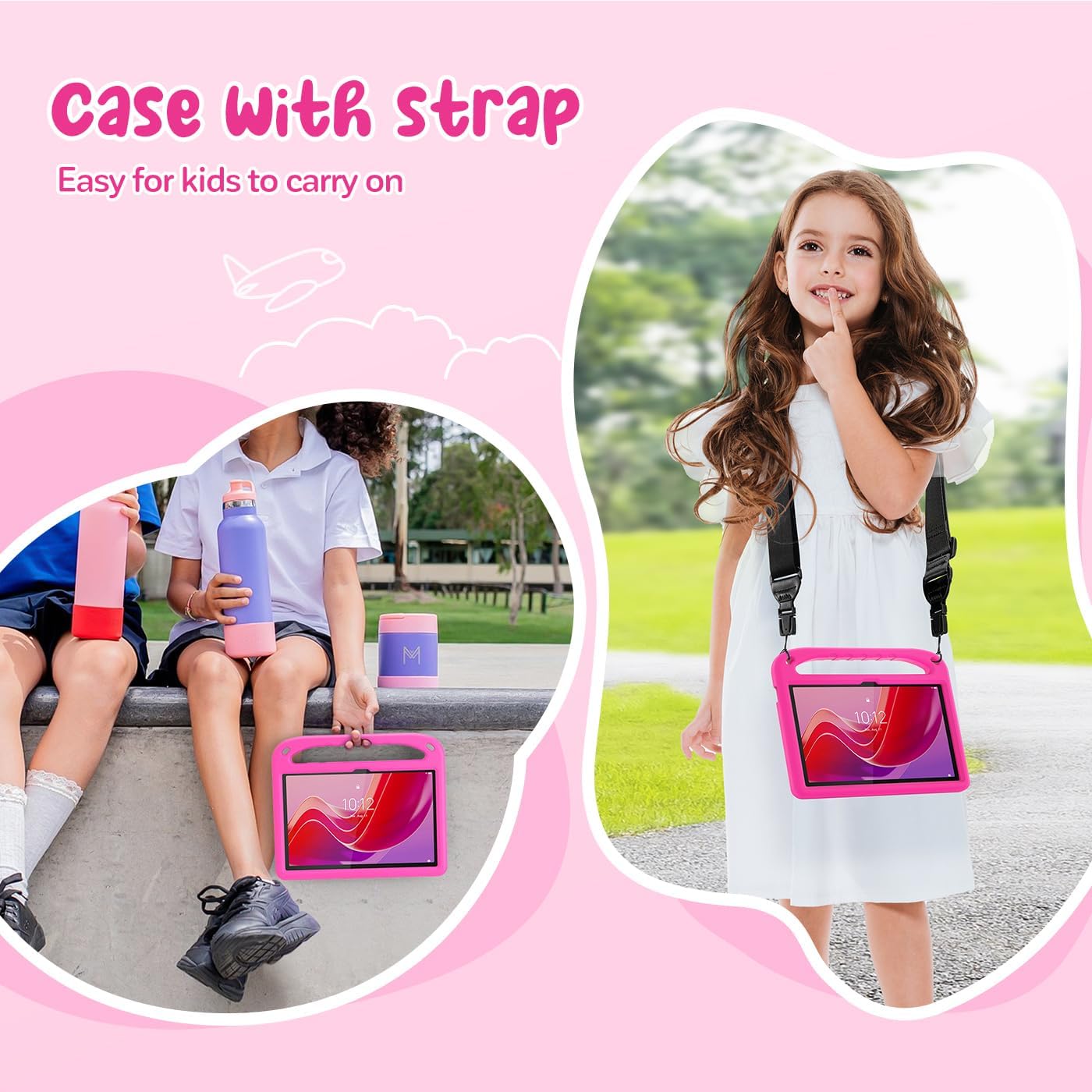 Detalle 1 de RollinCase Lenovo Tab M11 Hülle Magenta 11 Zoll