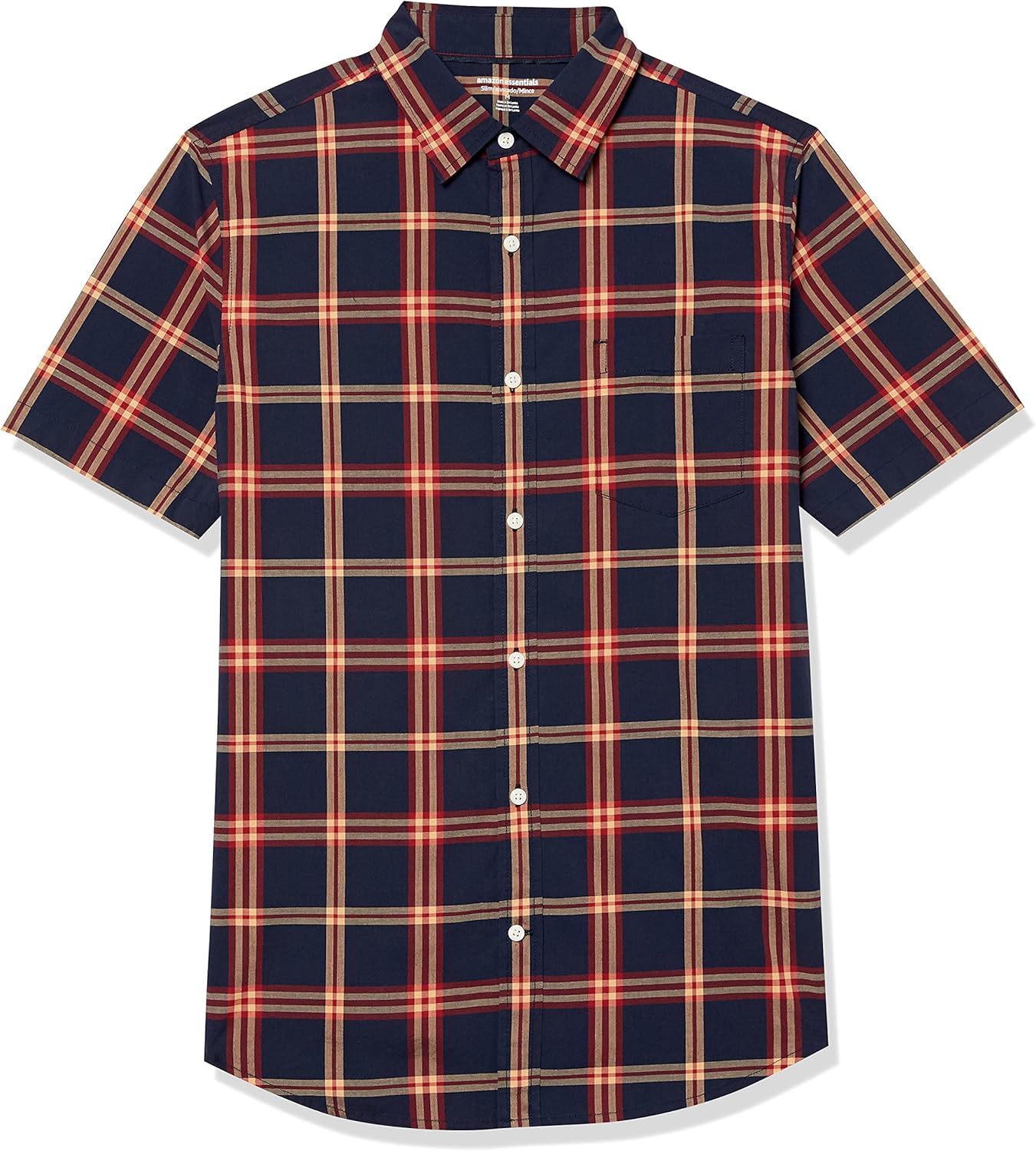 Thumbnail 5 de Amazon Essentials Men’s Slim-Fit Short-Sleeve Poplin Shirt