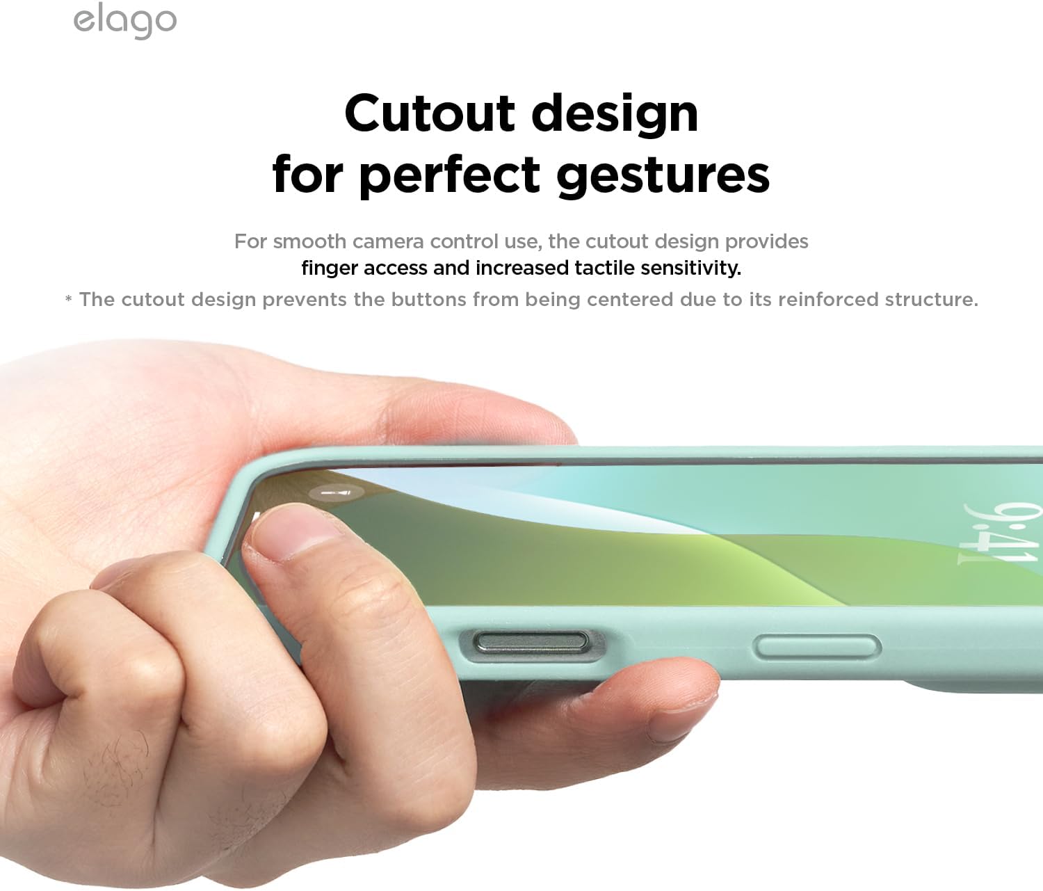 Thumbnail 5 de elago Mint Liquid Silicone Case for iPhone 16 — Slim, Protective, Hand‑Friendly