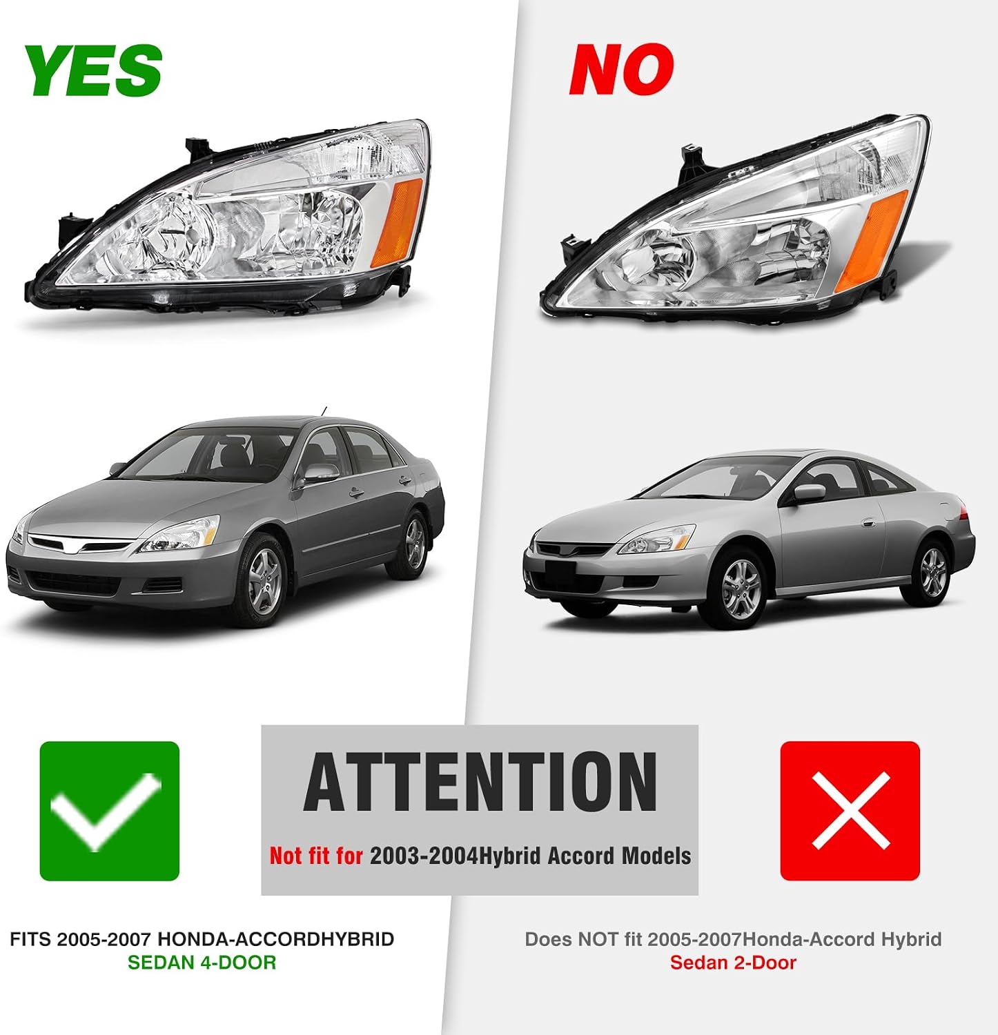 Thumbnail 1 de Adcarlights 2003 Honda Accord headlight set