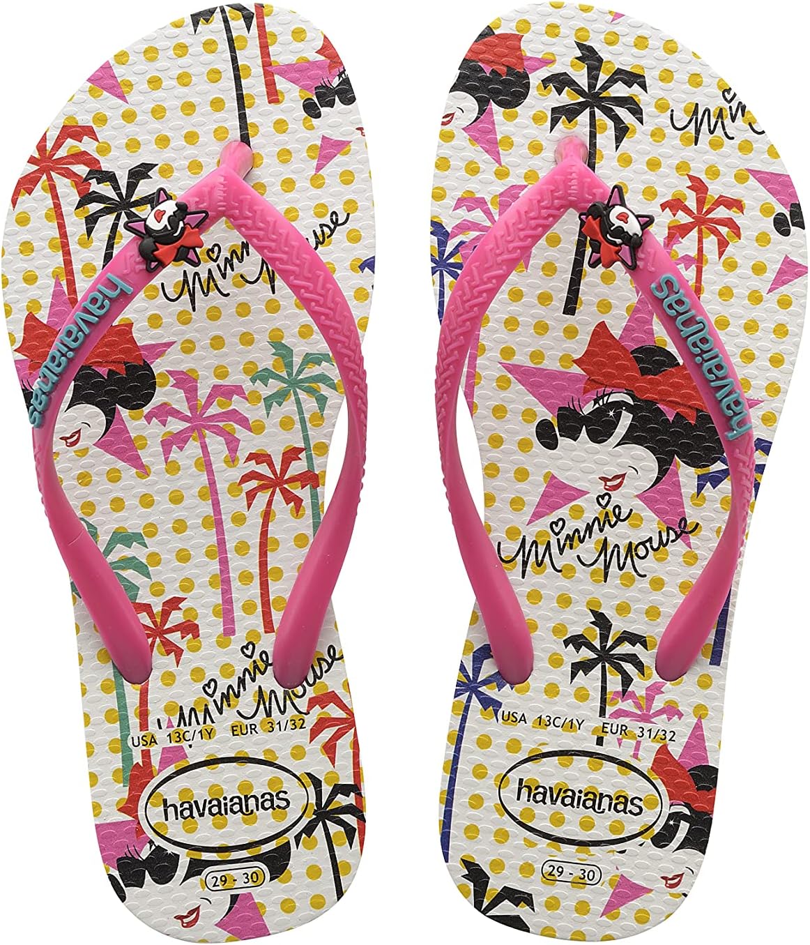 Detalle de Havaianas Slim Disney – infradito da donna bianche/rosa flux