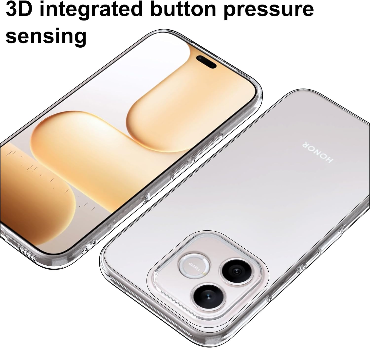 Detalle de Lemxiee Case für Honor 600 Lite inklusive 2 Schutzfolien – TPU Hülle und Displayschutz
