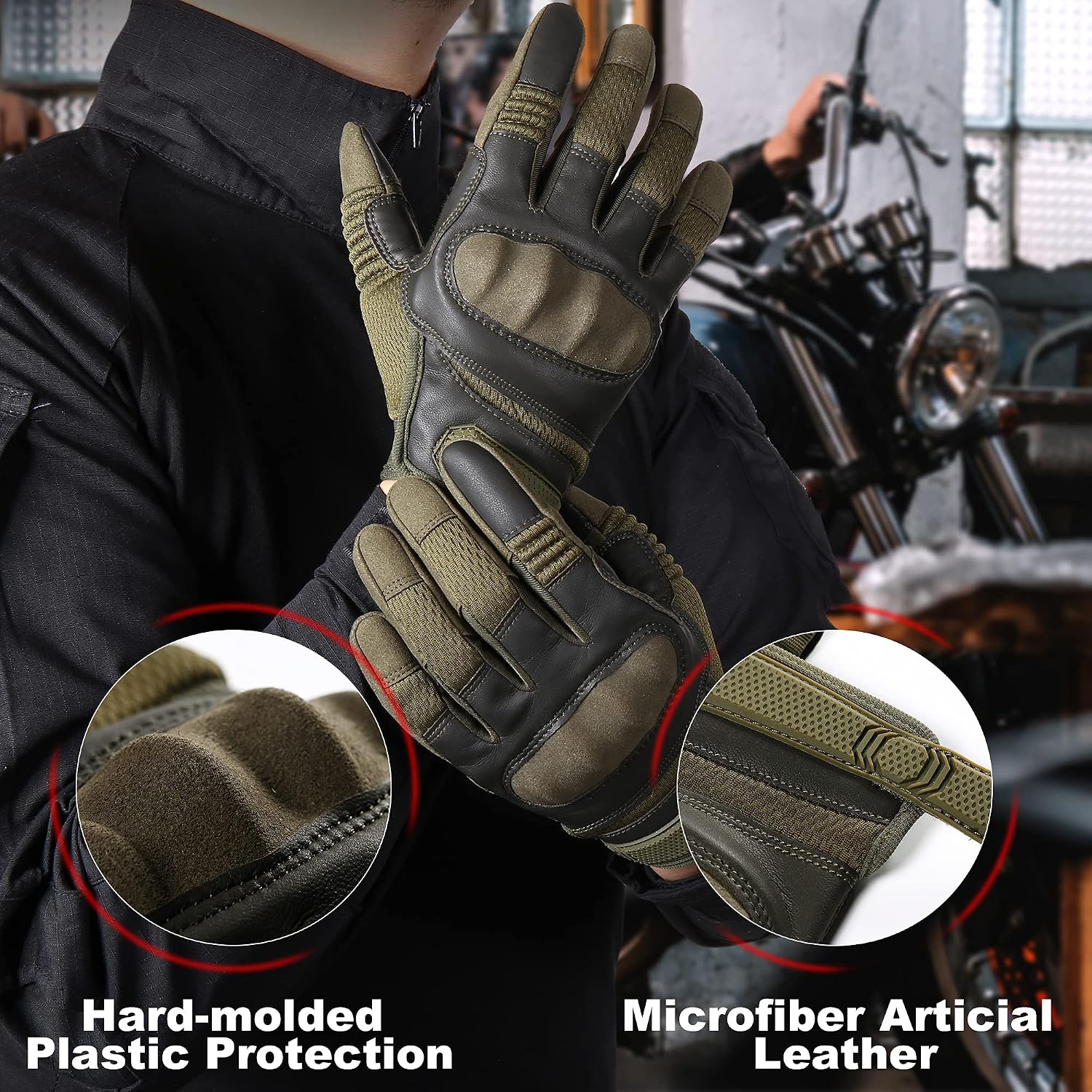 Thumbnail 1 de WTACTFUL Full-Finger Touchscreen Gloves for Cycling