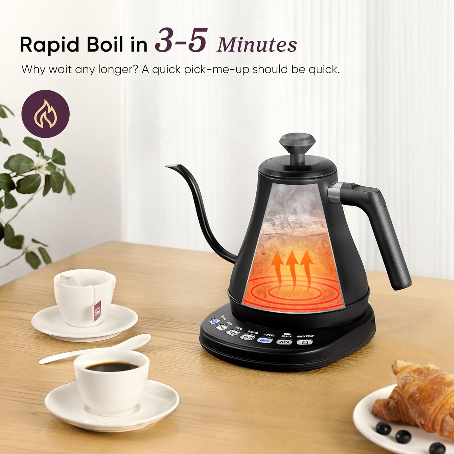 Detalle 2 de COSORI Electric Gooseneck Kettle 0.8L